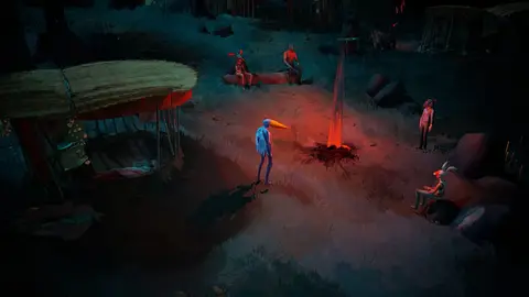 Arte oficial de Abelina mostrando Vasily em uma paisagem natural surreal
