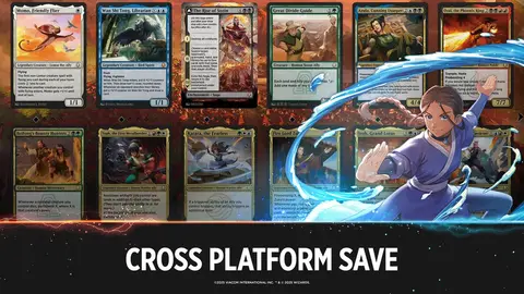 Cartas de Magic: The Gathering em tela do MTG Arena