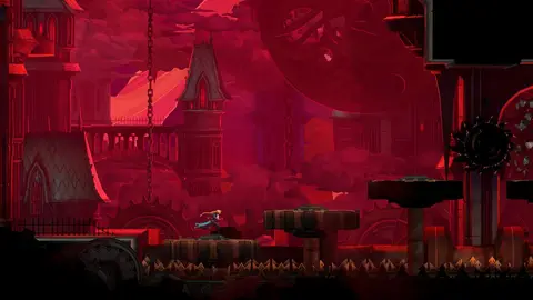 Arte oficial de Castlevania: Belmont's Curse com Rose Belmont em Paris em ruínas