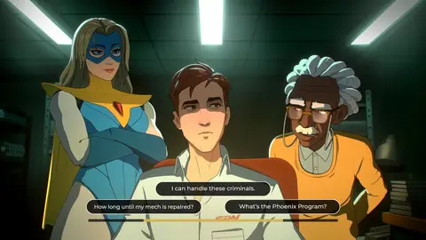 Imagem oficial de Dispatch, jogo de super-heróis da AdHoc Studio