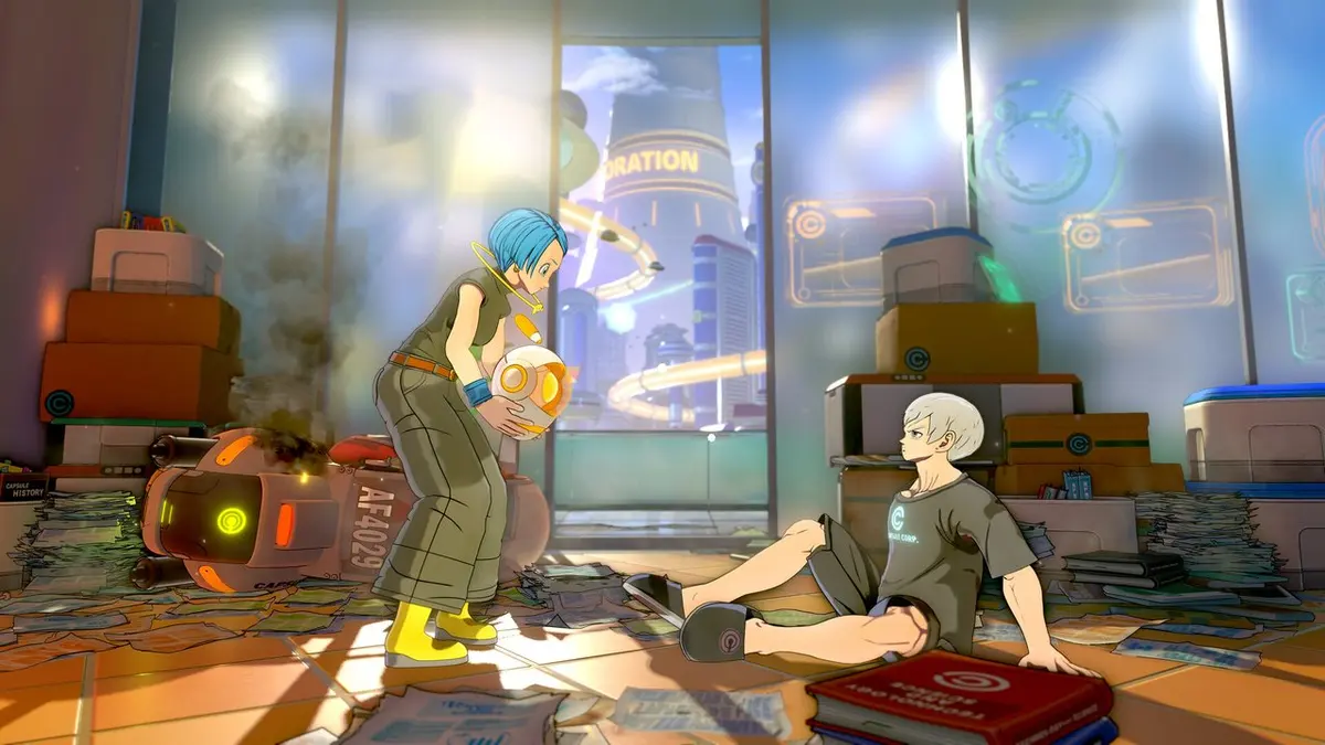 Imagem oficial de Dragon Ball Xenoverse 3 com personagem em combate