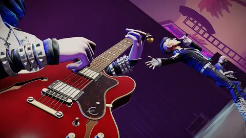 Arte oficial de Stage Tour, jogo de ritmo em banda da RedOctane Games