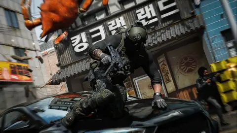 Arte oficial de Call of Duty: Modern Warfare 4 com soldado em cenário de combate
