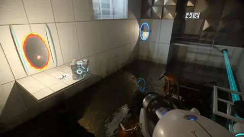 Imagem oficial de Portal with RTX com path tracing