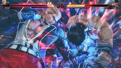 Arte oficial de Tekken 8 com lutadores em combate